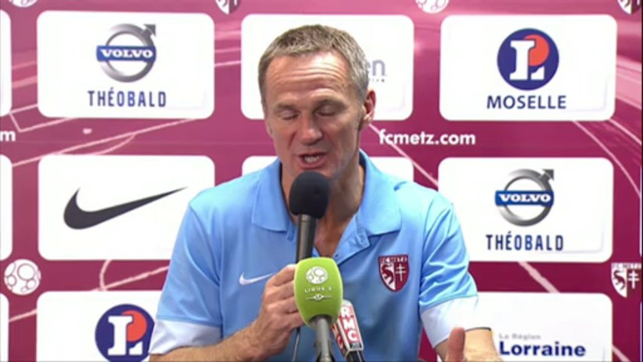 Conférence de presse FC Metz - AS Nancy-Lorraine (3-0) : Albert CARTIER (FCM) - Patrick GABRIEL (ASNL) - 2013/2014