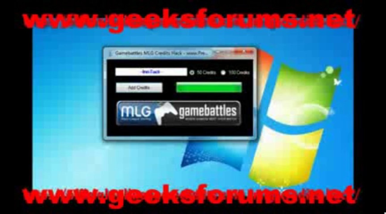 Gratuit MLG Crédits Hack 2013 MLG gratuit GameBattles Crédits Hack