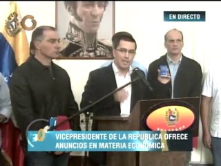 Vicepresidente Arreaza anuncia medidas económicas aprobadas por el presidente Nicolás Maduro