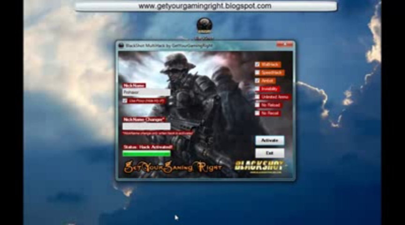 Blackshot Multi Hack * Cheat * FREE Download October 2013 Wallhack Speedhack Aimbot