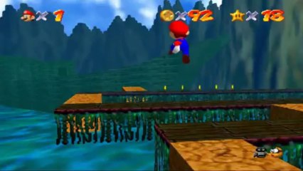 Super Mario 64 - Baie des Pirates - Etoile 4 : Pièces rouges à bord !