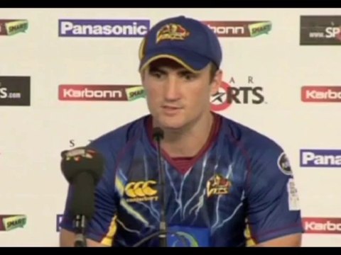 Otago Volts batsman Neil Broom press conference