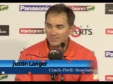 Scorchers coach Justin Langer press conference