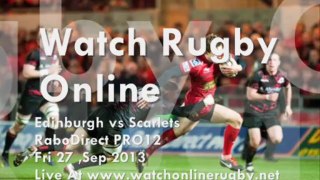 RaboDirect PRO12 Edinburgh vs Scarlets Online