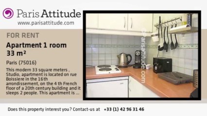 Studio Apartment for rent - Trocadéro, Paris - Ref. 6964