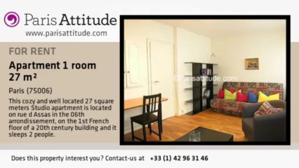 Studio Apartment for rent - Jardin du Luxembourg, Paris - Ref. 2434