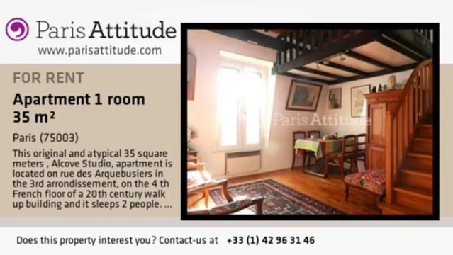 Alcove Studio Duplex for rent - Musée Picasso, Paris - Ref. 3791