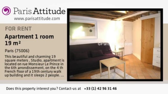 Studio Apartment for rent - Jardin du Luxembourg, Paris - Ref. 7009