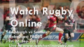 Edinburgh vs Scarlets Rugby