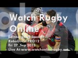 Live Streaming Edinburgh vs Scarlets Rugby