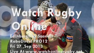 Live Streaming Edinburgh vs Scarlets Rugby