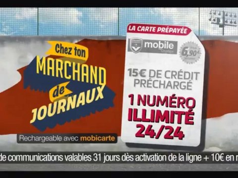 Pub Girondins mobile avec Orange