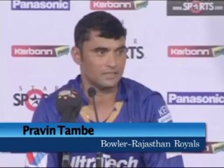 Pravin Tambe speaks after taking 4 wickets