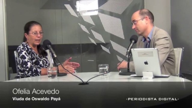 Ofelia Acevedo, viuda de Oswaldo Payá. 24-9-2013