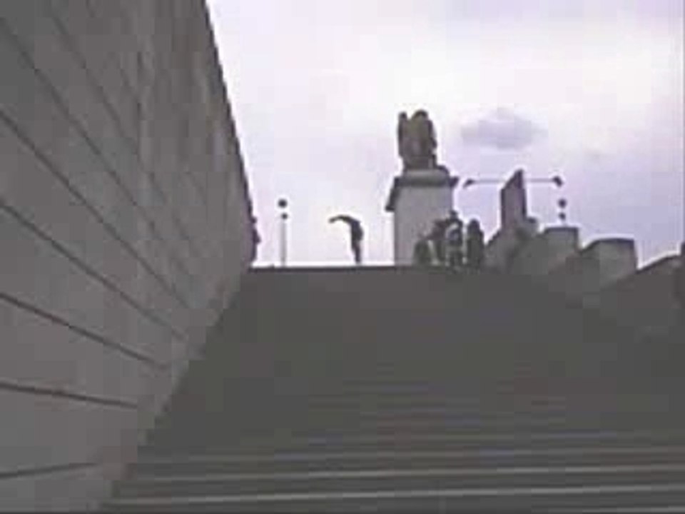 Descente escaliers en roller B. Simon