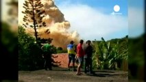 Impresionante incendio en una planta de fertilizante...