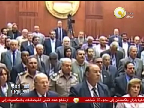 السادة المحترمون: ممثل حزب النور بلجنة الخمسين يرفض الوقوف دقيقة حداد على اللواء شهيد كرداسة