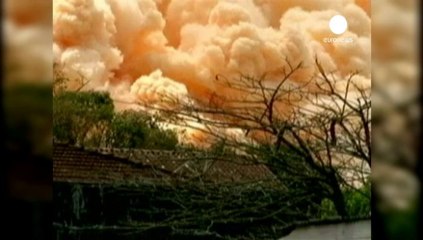 Brezilya'da korkutan yangın