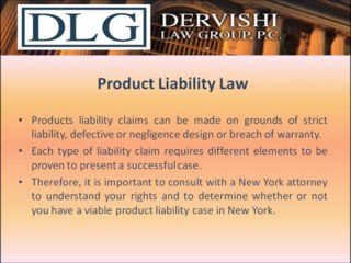 Dervishi Law Group, P.C.- New York Defective Product Lawyers