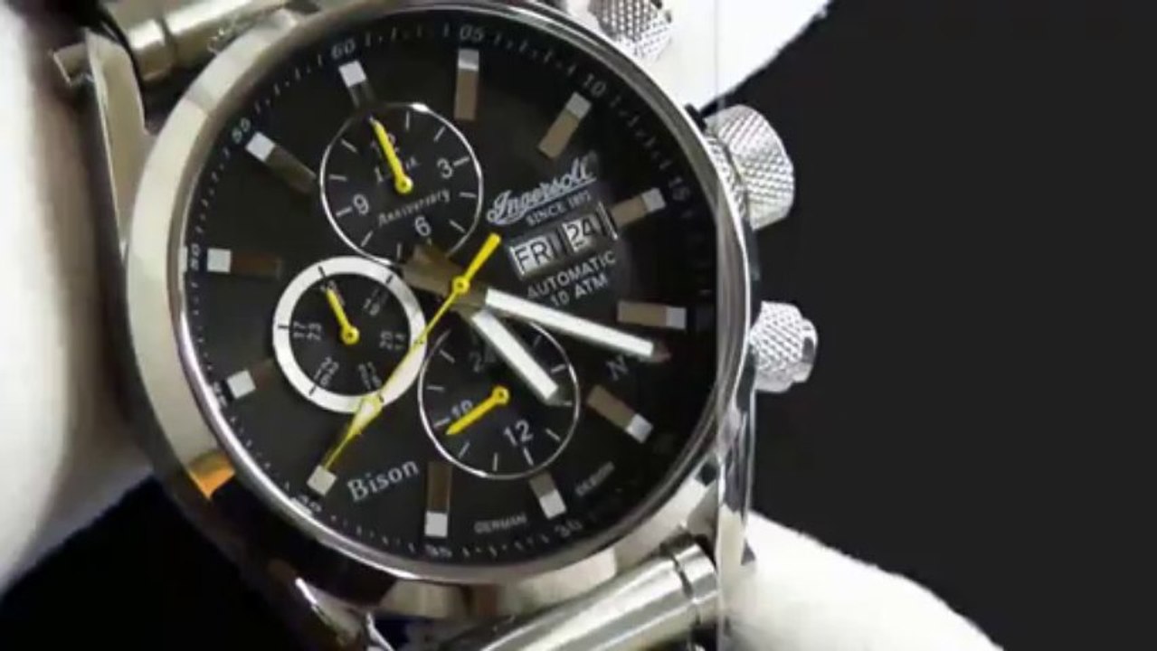 Ingersoll 120 Anniversary Bison No. 41 IN 2813 BK Herrenuhr Automatik