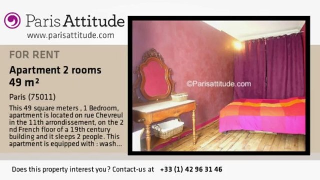 1 Bedroom Apartment for rent - Nation, Paris - Ref. 7185