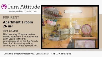 Studio Apartment for rent - Notre Dame de Lorette, Paris - Ref. 6816