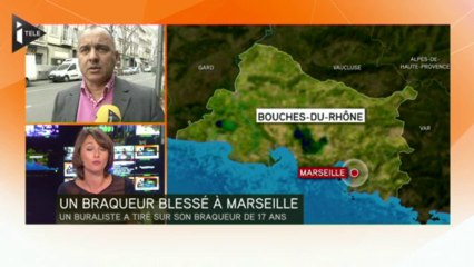 Un braqueur blessé par un buraliste à Marseille