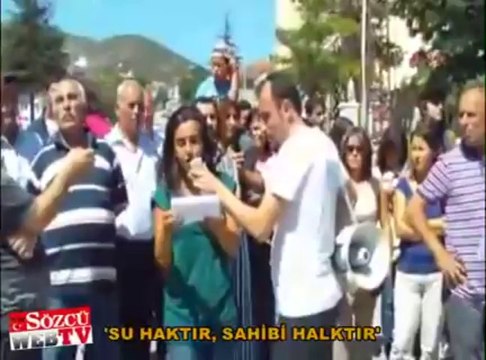 Tokat’ta HES eylemi