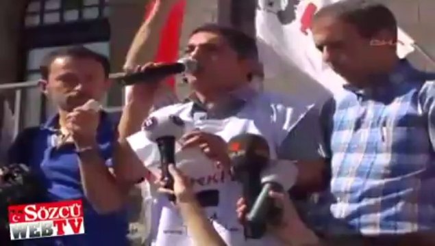 Meclis önünde balyoz protestosu