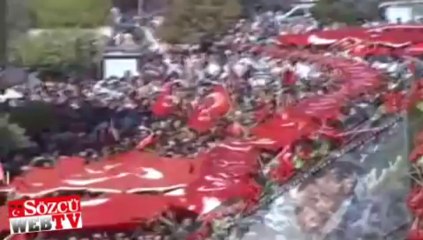 Manisa şehidini onbinler uğurladı