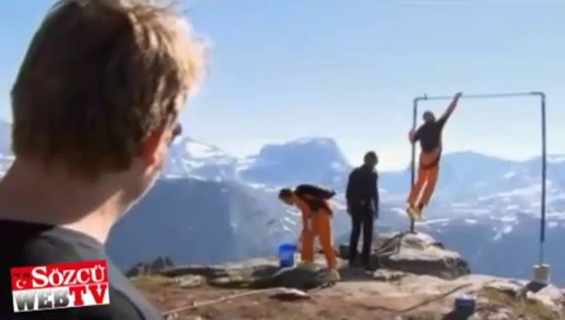 Bin 200 metreden yere böyle çakıldı