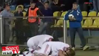 Milli maçta skandal gol