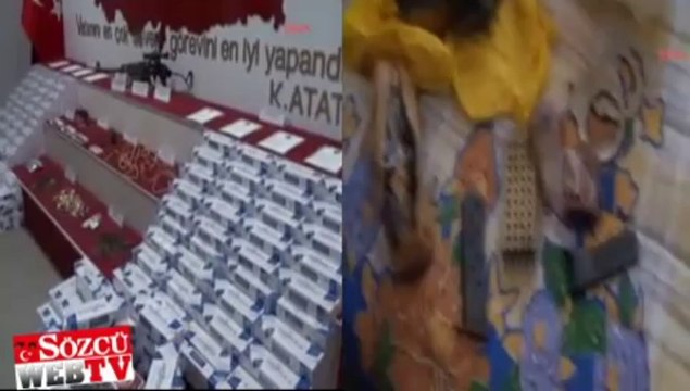 Gitar çantası değil mühimmat deposu!