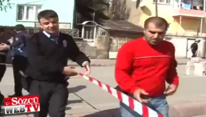 Yolu kapattı, burası benim dedi