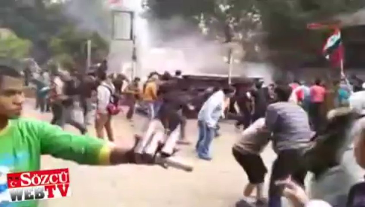 Muhabirin zor anları: Çatışmanın ortasında kaldı