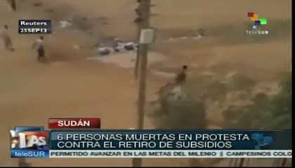 Al menos seis muertos durante violentas protestas en Sudán