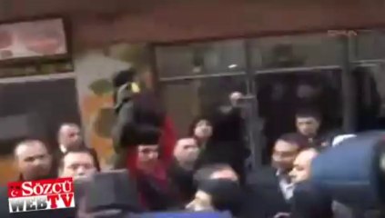 Bahçeli’nin ziyaretinde gazeteciler böyle tartaklandı