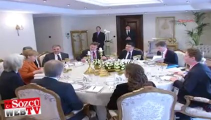 Merkel Çankaya Köşkü’nde