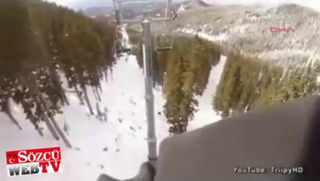 Düşüş anı kameralara yansıdı