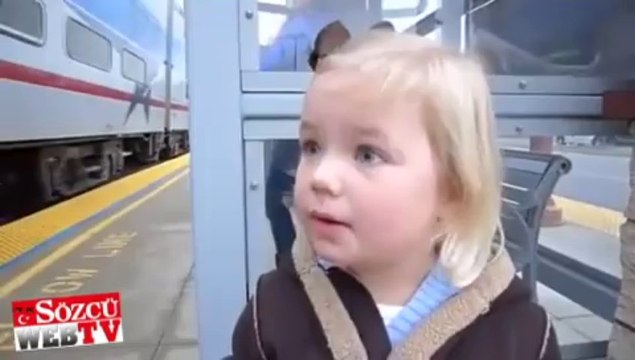 Hayatında ilk kez trene binen çocuk