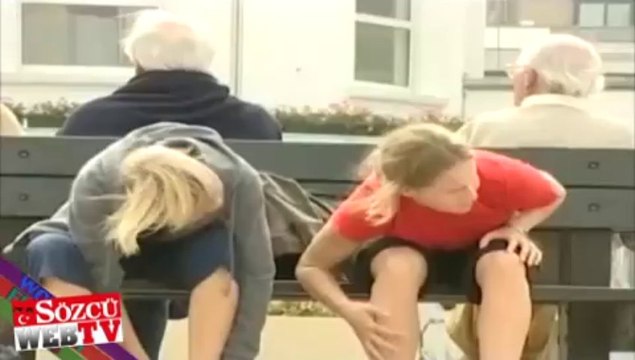 Kadınların etek altını çekerken yakalanınca