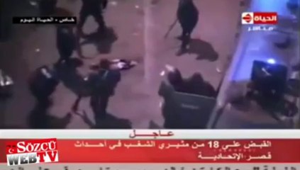 Göstericiye meydan dayağı kamerada