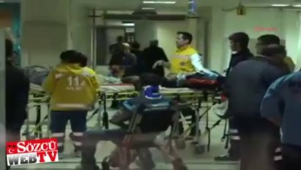 Kamyonet cami avlusuna girdi