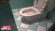 Kadınlar tuvaletinde gizli kamera şoku