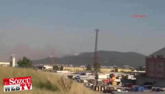 Aydos ormanları yanıyor