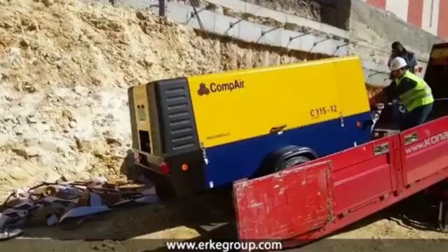 ERKE Dış Ticaret ltd., CompAir C115-12 Diesel Portable Compressor - Zemin Muhendislik