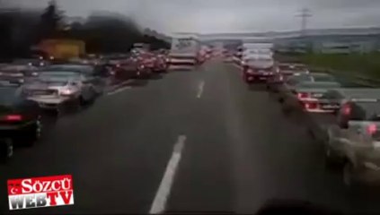 Almanyada ambulansa yol vermek