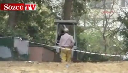 Gezi parkı’nda çalışmalar sürüyor