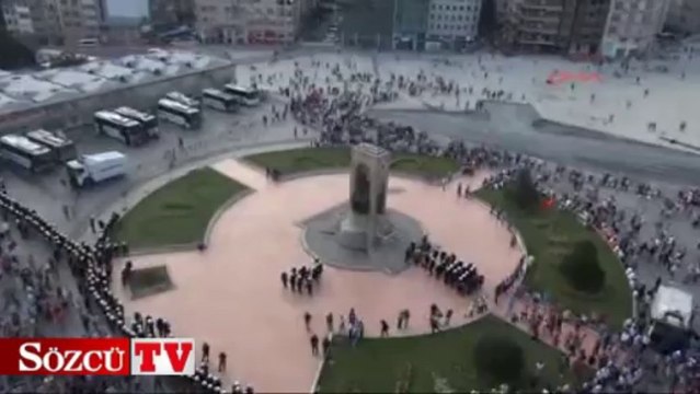 Gezi eylemine bisikletli destek