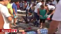 Alanya’da midibüs devrildi: 27 turist yaralı